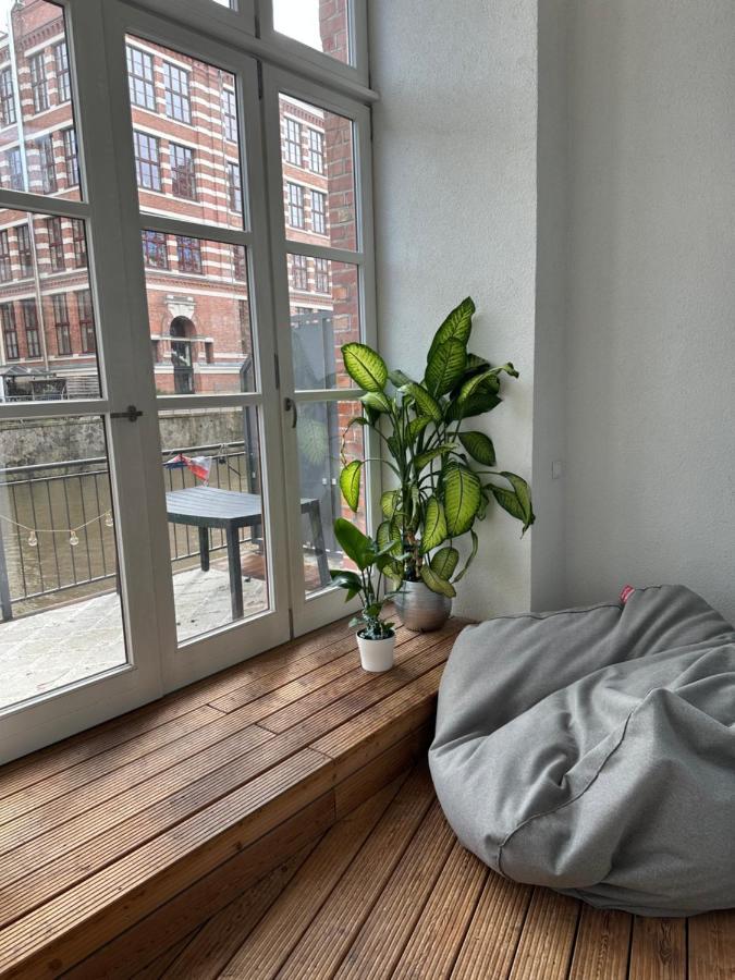 Relax-Wohnung Mit Balkon Ueber Die Weisse Elster Leipzig Exterior photo