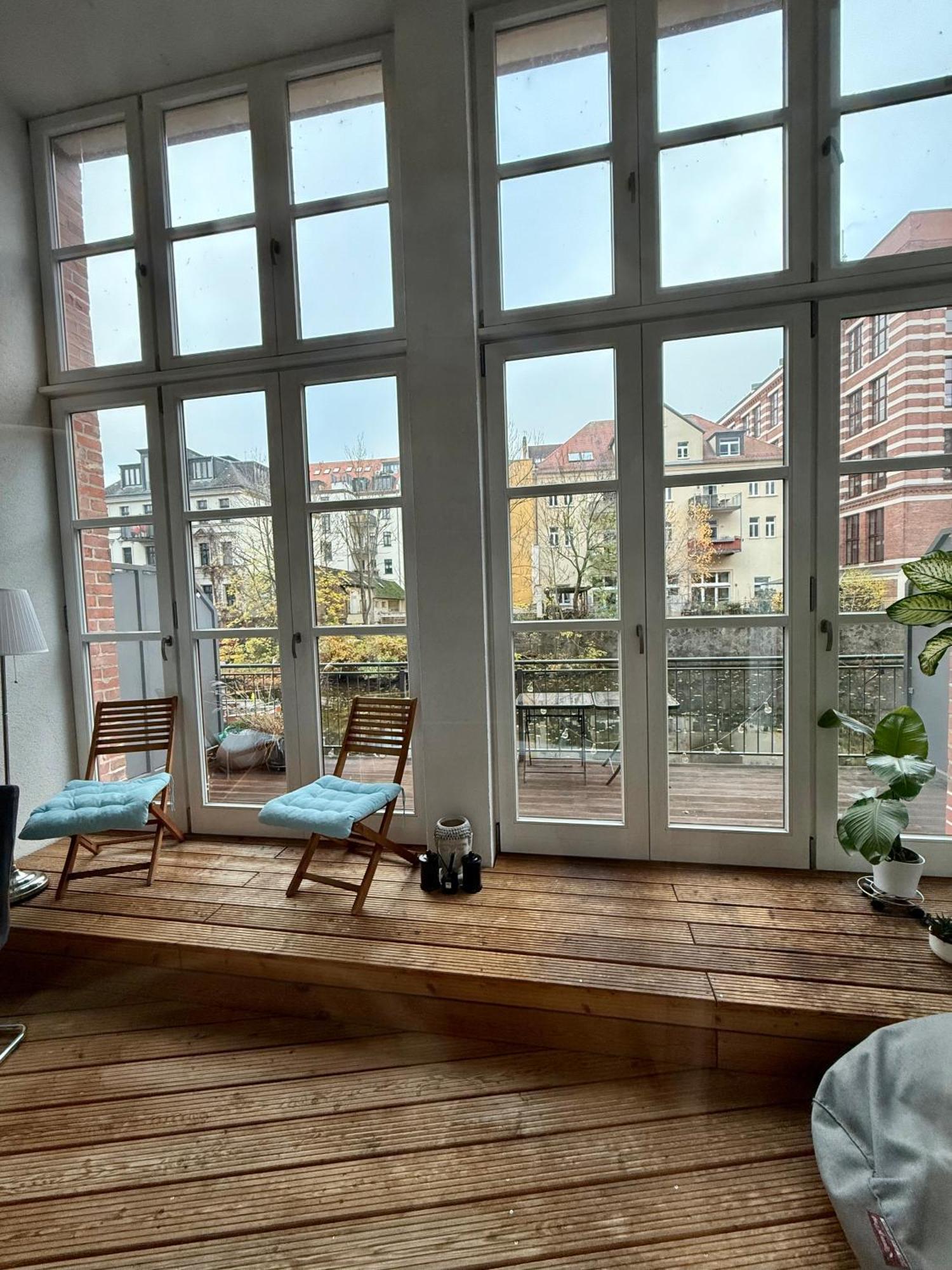 Relax-Wohnung Mit Balkon Ueber Die Weisse Elster Leipzig Exterior photo
